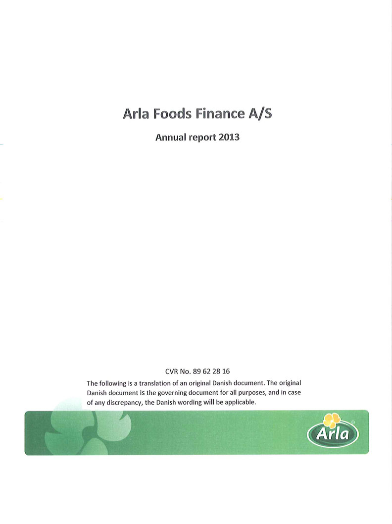 Arla Foods Finance A/S 2013