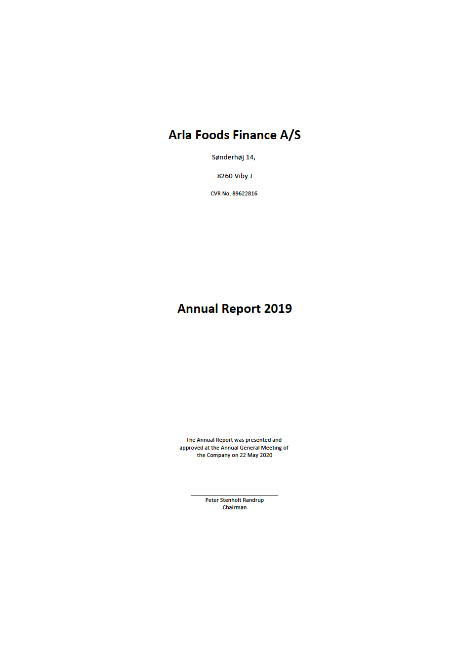 Arla Foods Finance A/S 2019