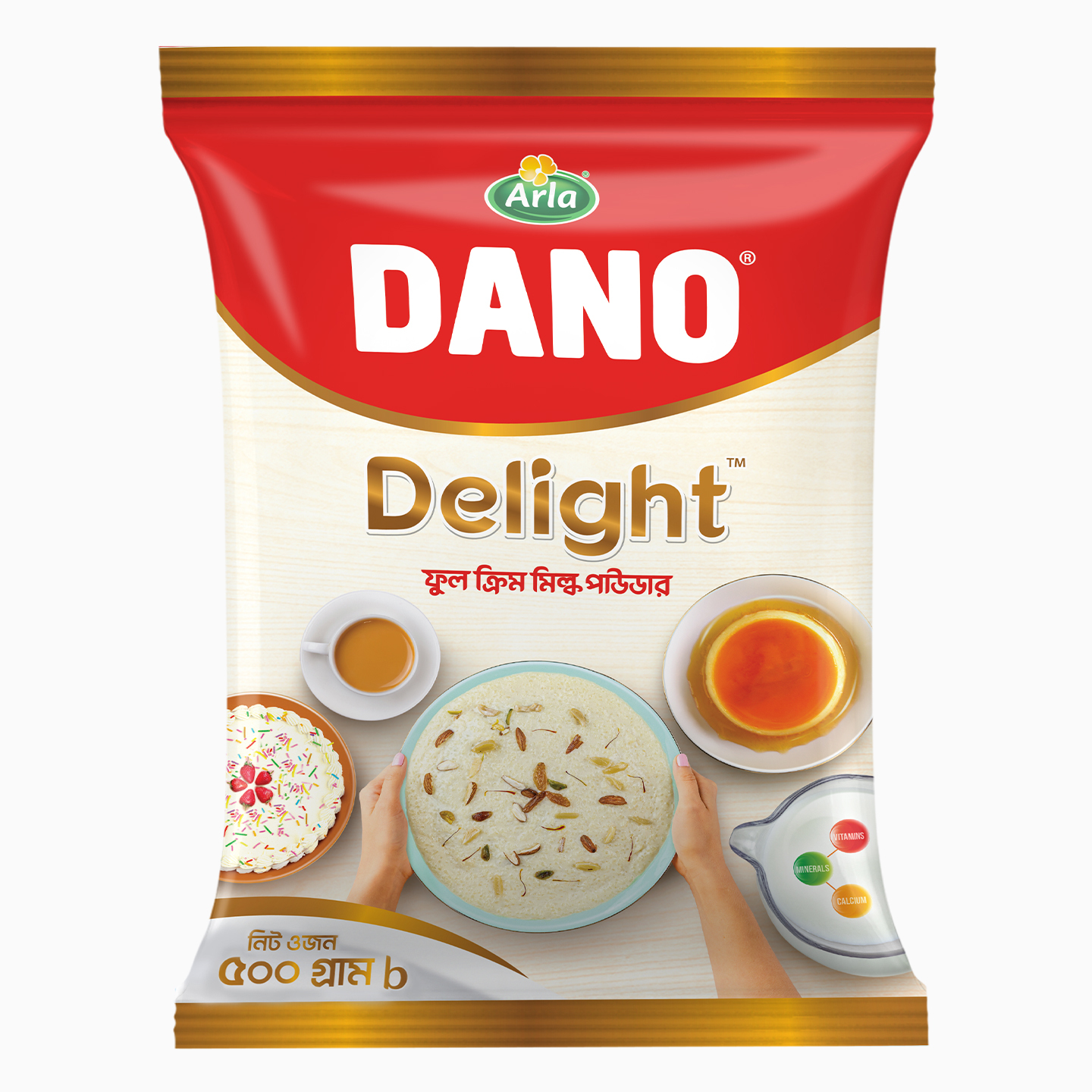 DANO Delight Full Cream Milk Powder 500gm